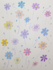 seamless pattern with flowers
