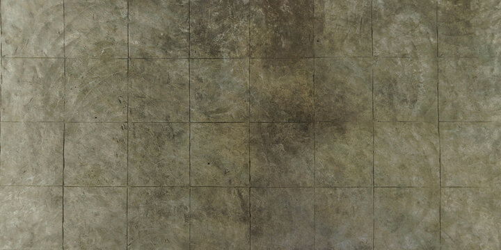 top view of surface of pedestrian path with paving slabs