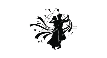 silhouette of a dancing girl