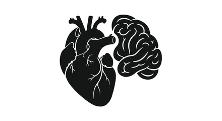 black and white vector illustration of a butterfly