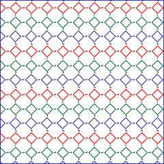 Fototapeta premium Colorful diamond Lattice pattern