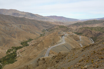 Les montagne de l'Atlas au Maroc