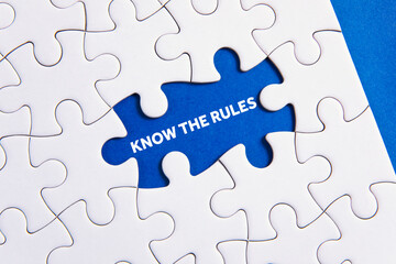 Fototapeta premium Know the rules