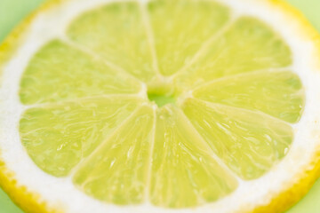 photo of a sliced ​​lemon