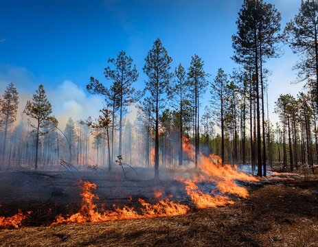 prescribed controlled burn is an essential method for hazard reduction burning involving backfire and swailing techniques the use of burn off practices ensures effective forest fire control