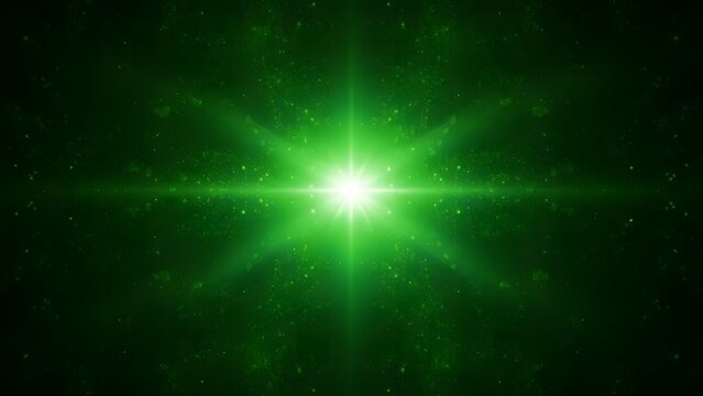 St patrick's day green light star celebration