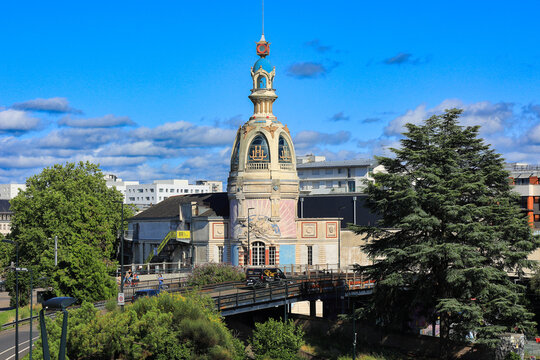 The LU Tower, an emblem of the city of Nantes - 23 july 2024 Nantes, France