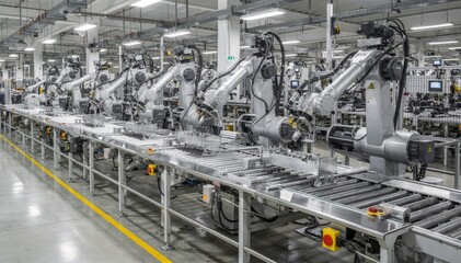 Industrial Automation Robotics in Modern Manufacturing Facility