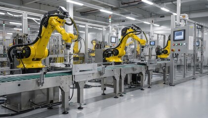 Advanced Robotics in Automated Manufacturing Production Line