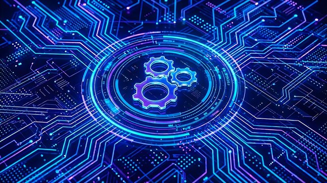 Digital gear technology background representing system automation
- Powered by Adobe