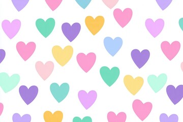 valentines abstract background with soft hearts