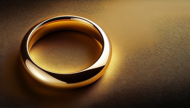 Ein Goldener Ehering Vor Transparenten Hintergrund