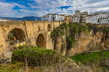 Wandcirkels Ronda Puente Nuevo Experience the breathtaking beauty of Puente Nuevo bridge in Ronda, Spain  © BGStock72