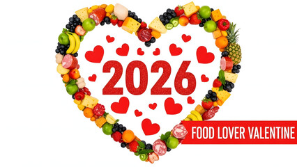 Food lover's valentine 2026 heart shaped fruit arrangement