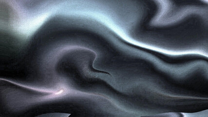 Silver Gray Abstract Wave Texture Background. Abstract Fluid Texture Background with Metallic Effect. Modern Metallic Abstract Background with Soft Waves. Liquid Metal Abstract Background in Monochrom