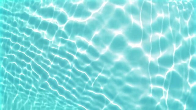 Clean aqua pool water ripples for calming abstract background video