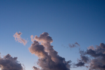 fire in the clouds, clouds in the sky