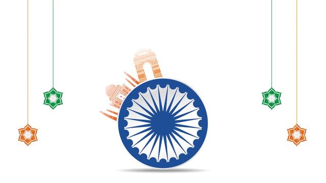 Happy Republic day of India celebration short video.
