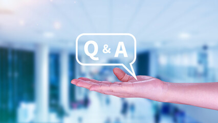 Q and A questions and answers symbol, FAQ, frequency asked questions, Answer, Question Ask,...