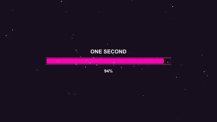 Feminin progressbar animation with bubbles and sparkling effects for women and girls in vibrant colors and engaging visuals for all users