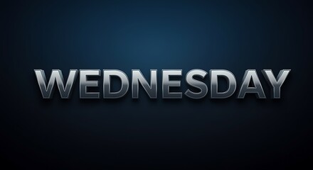 Silver Wednesday Text Design