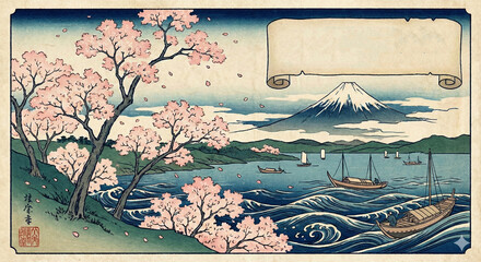 grunge background with flowers and leaves