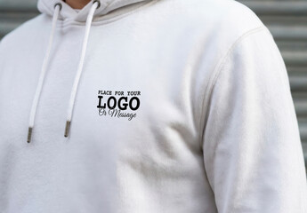 Logo or Message on Sweatshirt Mockup