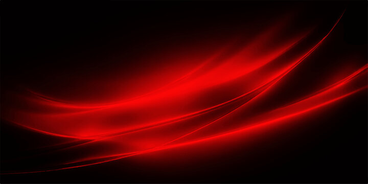 Red abstract wave background with glowing lines and fire energy motion creating a dark curve pattern vector illustration for a dynamic art wallpaper backdrop