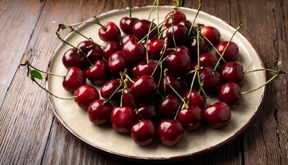 Cherries On A Plate