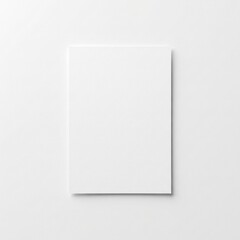 Blank white canvas on a clean white background minimalist and versatile for various design mockups and artistic presentations.