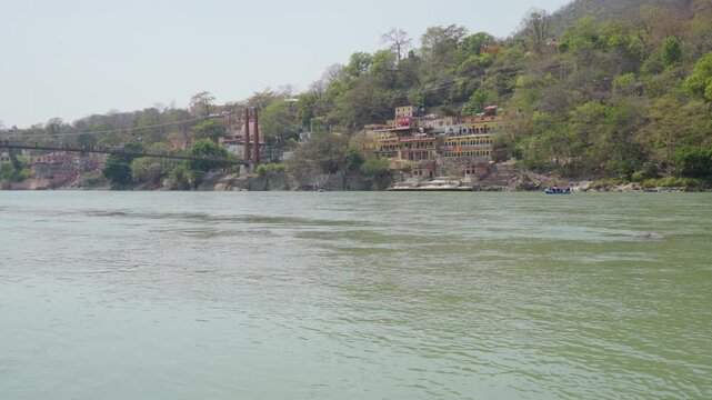 Rishikesh City, Ram Jhula, Ganga River