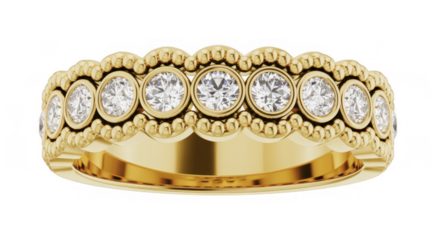 Gold Ring with Diamonds diamond ring jewelry luxury jewelry isolated on a transparent background