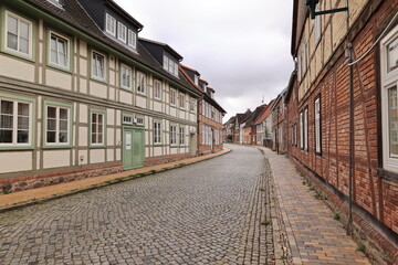 Obraz premium Blick in das Zentrum der Klosterstadt Rehna in Mecklenburg-Vorpommern