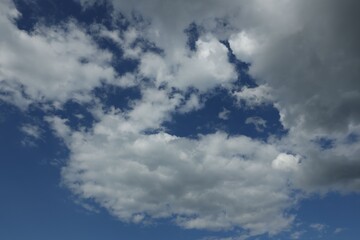 Obraz premium Picturesque view on beautiful sky with clouds