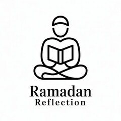 Ramadan reflection a person reading a book in a meditative pose