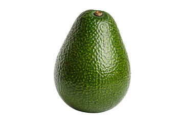 Fresh Whole Avocado Isolated on Black Background for Healthy Food Concepts