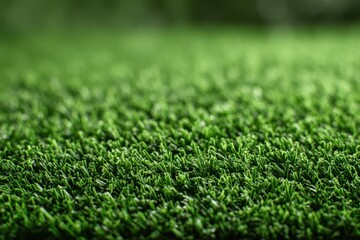 Fototapeta premium Close-up of vibrant indoor artificial grass texture for background design
