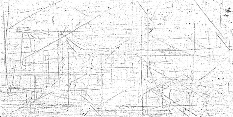 Obraz premium Scratched and Cracked Grunge Urban Background Texture Vector. Dust Overlay Distress Grainy Grungy Effect. Distressed Backdrop Vector Illustration. Isolated Black on White Background. EPS 10.