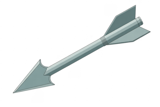 Gray arrow isolated direction isolated on a transparent background - Powered by Adobe