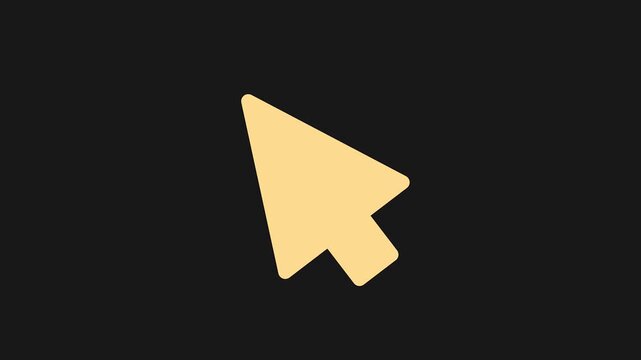 Digital Pointer's Precision: A simple yet effective pointer against a dark backdrop, perfect for highlighting content or directing attention in a modern, uncluttered interface.