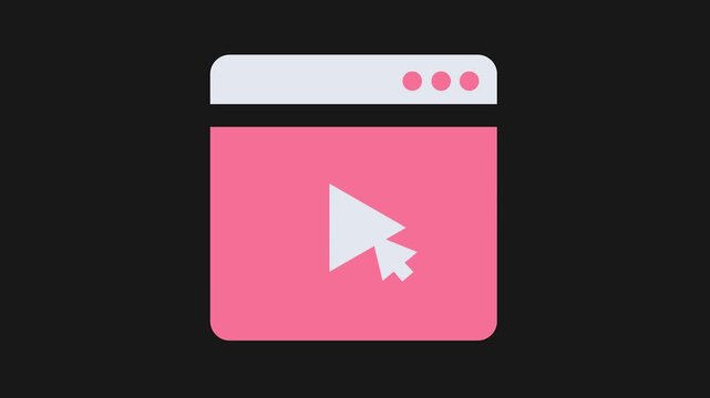 Digital Play Icon: A sleek, minimalist digital interface icon, presented with a modern aesthetic, embodies a gateway for multimedia, showcasing the interactive essence of online play.