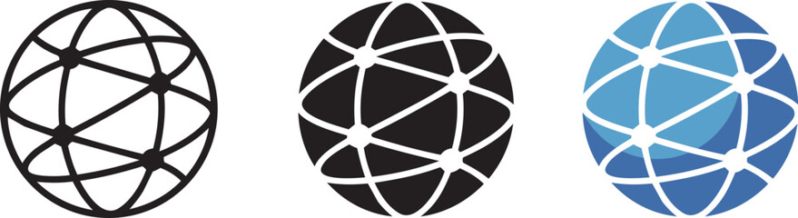 Global network connected sphere internet technology abstract connection worldwide communication digital business © fay009