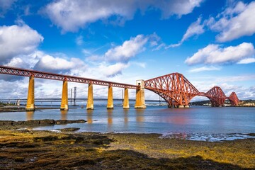 Forth Bridge, Queensferry Crossing, Forth Estuary, Scotland, UK