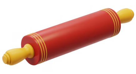 Red and Yellow Cricket Bat sports equipment sports isolated on a transparent background