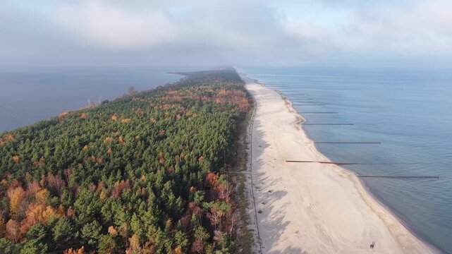 Hel Peninsula, Poland. 35-km-long sandbar peninsula in northern Poland.