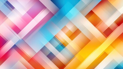 A vibrant and colorful abstract pattern showcasing geometric shapes and lines, representing a dynamic fusion of colors and forms in a contemporary artistic expression.