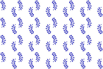 Traditional Mexican Talavera Seamless Pattern With Flower Motif. Ceramic Tile From Puebla. Vector Illustration. © krolja