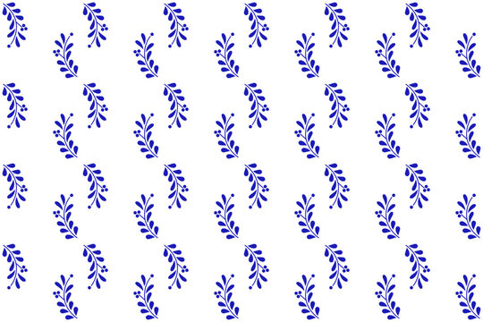 Traditional Mexican Talavera Seamless Pattern With Flower Motif. Ceramic Tile From Puebla. Vector Illustration.