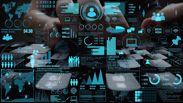 Connection network visualization showing global connection, network communication, digital connection analytic. Connect networks tool support real-time insight and improve connection system. Thunk - Powered by Adobe