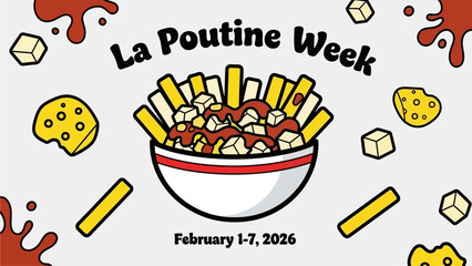 La Poutine Week celebration with delicious Canadian dish